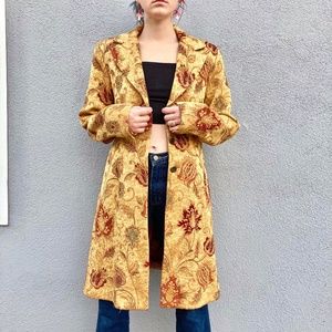 AMAZING vintage couch print coat